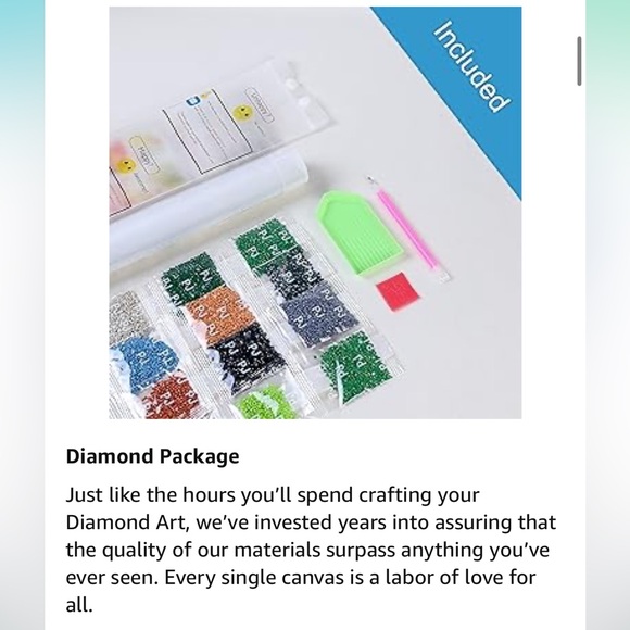 ✨NEW✨ 5D Diamond Art Kit, Elephant - Picture 11 of 12